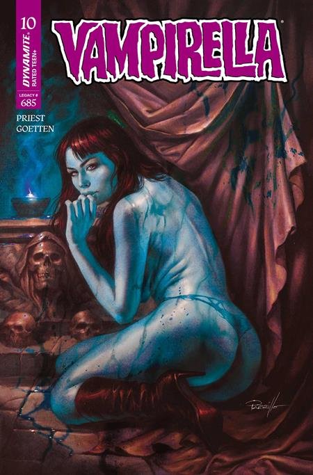 vampirella #10 cvr m lucio parrillo ultraviolet foc bonus var