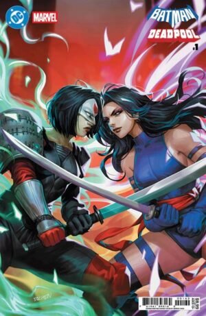 dc marvel batman deadpool #1 (one shot) second printing cvr d derrick chew card stock var 1/28/26