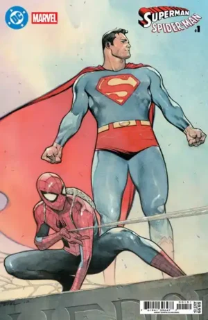 DC MARVEL SUPERMAN SPIDER-MAN #1 (ONE SHOT) CVR E OLIVIER COIPEL